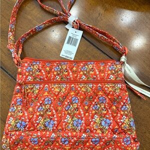 Vera Bradley Red Floral Crossbody Bag
